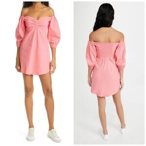 A.L.C Mila Off The Shoulder Stretch Pink Size 4
